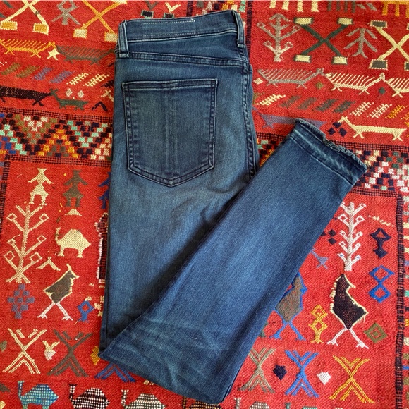 rag & bone Jeans distressed hem, size 28 cropped ankle - Picture 3 of 5